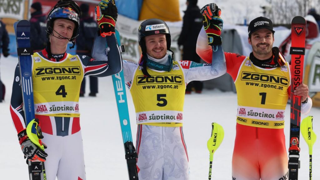Atle McGrath domina el eslalón de Alta Badia y Noruega saca músculo