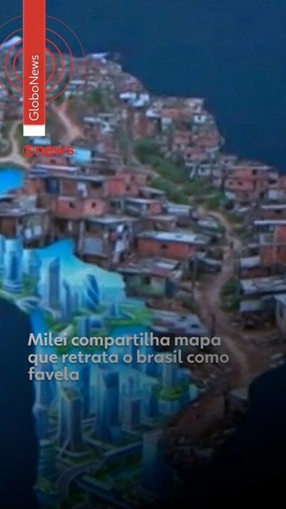 Brasileiros ‘invadem’ perfil de Milei después de mostrar Brasil como gran favela e Argentina futurista Brasileiros 'invadem' perfil de Milei después de mostrar Brasil como gran favela e Argentina futurista