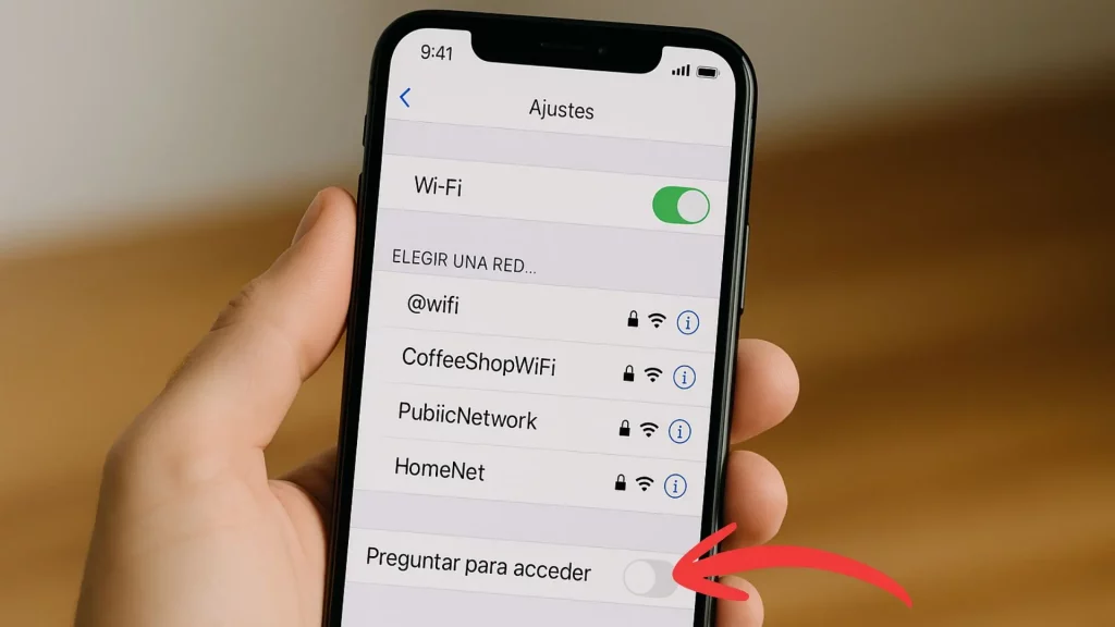Cómo desactivar el aviso de "Redes Wi-Fi disponibles" en tu iPhone en segundos