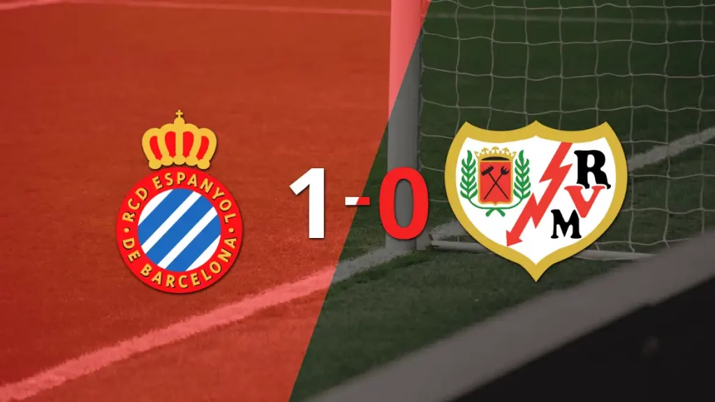 Con un solo gol de penal, el Espanyol derrotó al Rayo Vallecano en el Cornellá-El Prat