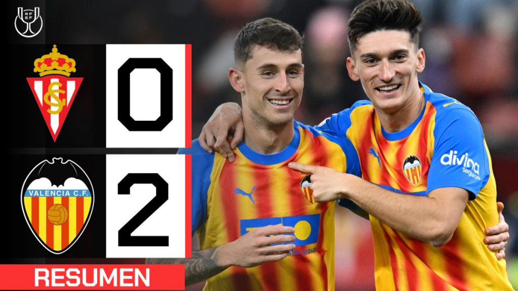 El Valencia desarma al Sporting con dos latigazos