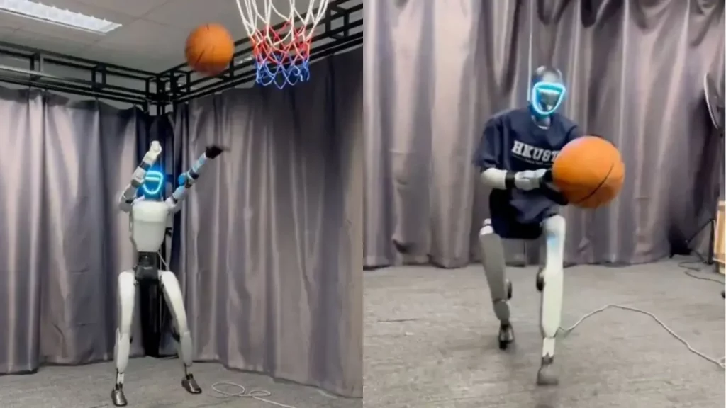 El robot humanoide Unitree G1 ya puede jugar al baloncesto como un profesional: así lo hace