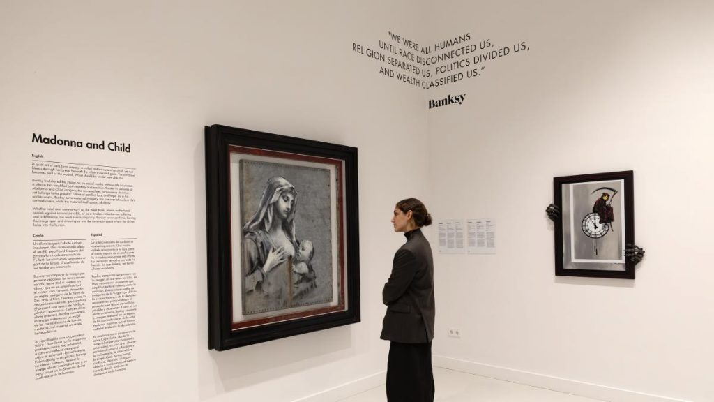 La Virgen María de Banksy, en el Moco