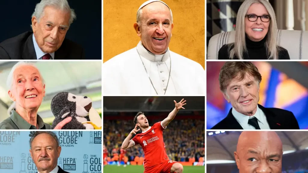 Las grandes pérdidas para la cultura y el deporte mundial en 2025 Las grandes pérdidas para la cultura y el deporte mundial en 2025