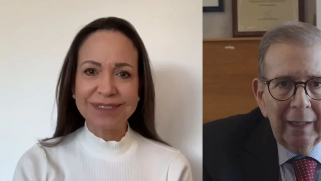 María Corina Machado y Edmundo González dicen que la decisión sobre el futuro de Venezuela 'ya está tomada' y que 2026 será clave para la transición