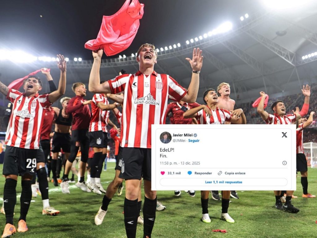 Milei festejó el título de Estudiantes :: Olé Milei festejó el título de Estudiantes :: Olé