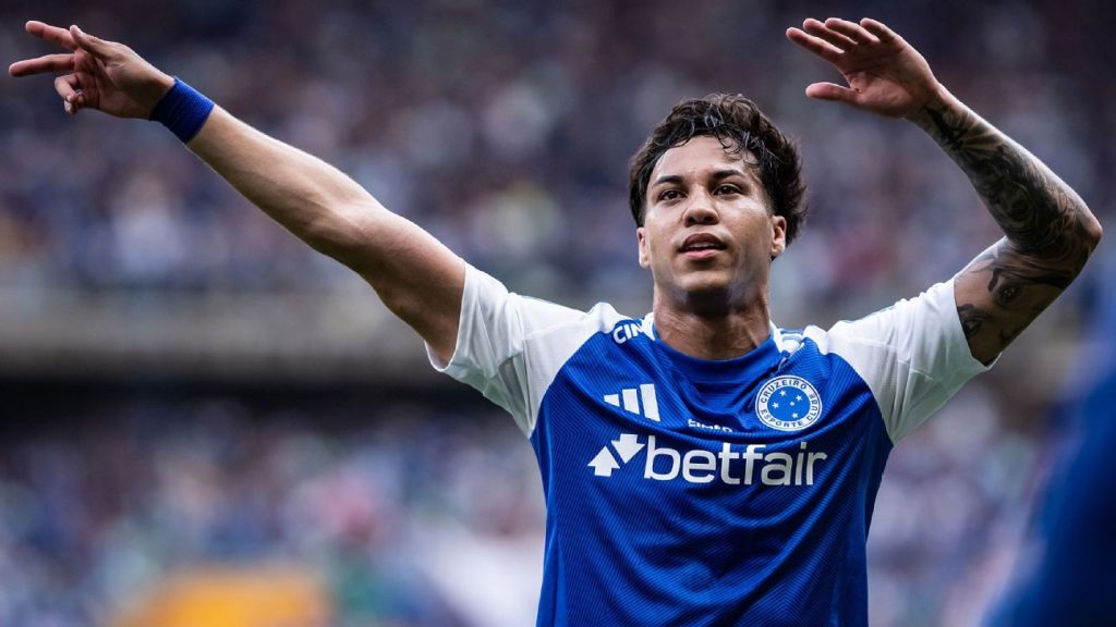 Pedida do Cruzeiro ao Flamengo colocaria Kaio Jorge entre atacantes brasileiros mais caros da história; clasificación veja