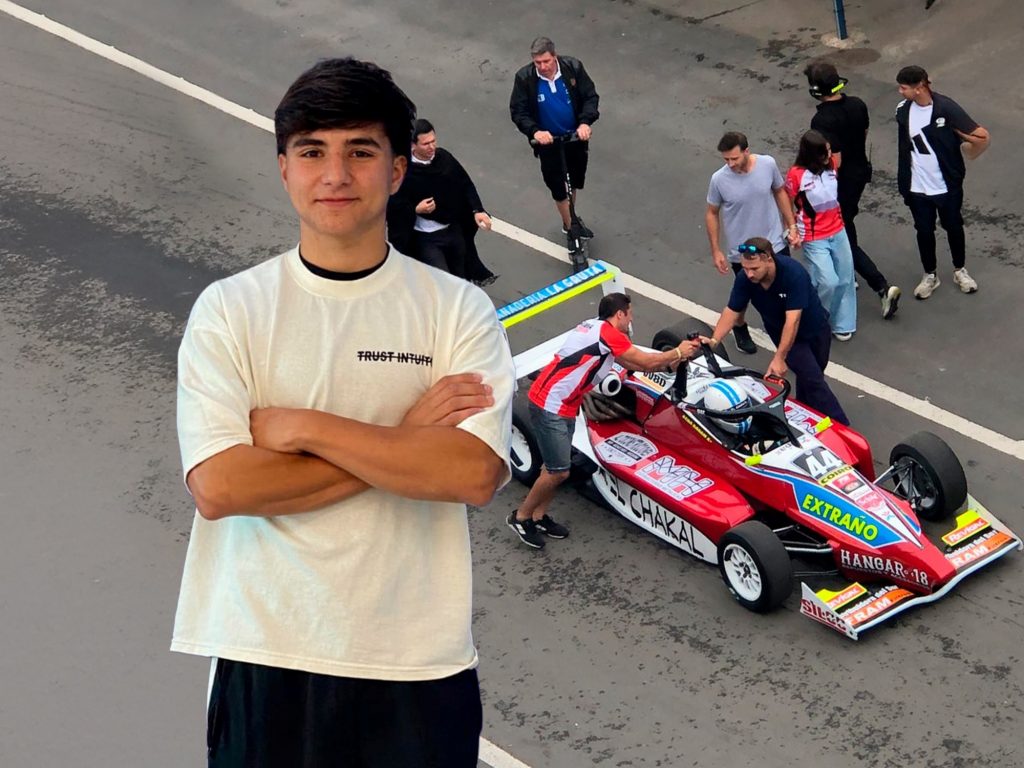 Sebastián Caram, el pibe que sueña con la Fórmula 4: hashtag viral, amor por Racing y entrenamiento con una Amarok :: Olé