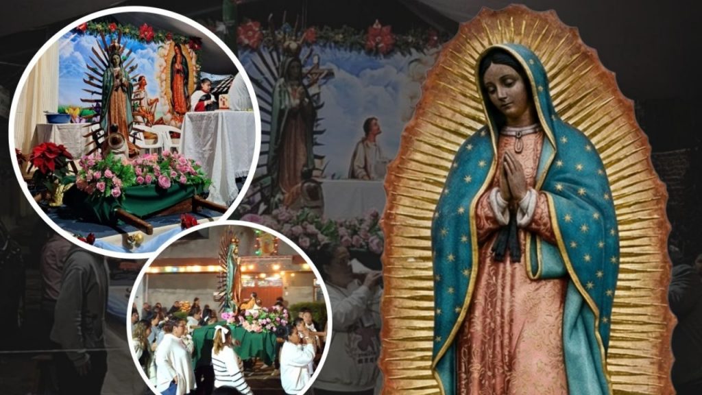 "Somos guadalupanos de generaciones": Con banda, mariachis, chinelos y comida, así celebran a la Virgen de Guadalupe en Tlalpan