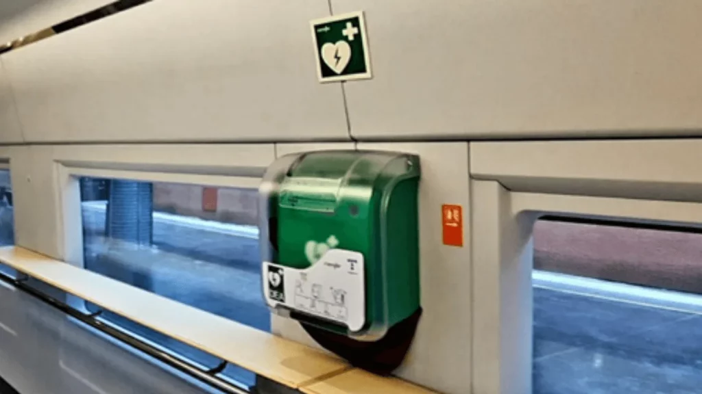 Telefónica seguirá ofreciendo desfibriladores a Renfe por si un pasajero sufre un episodio cardíaco