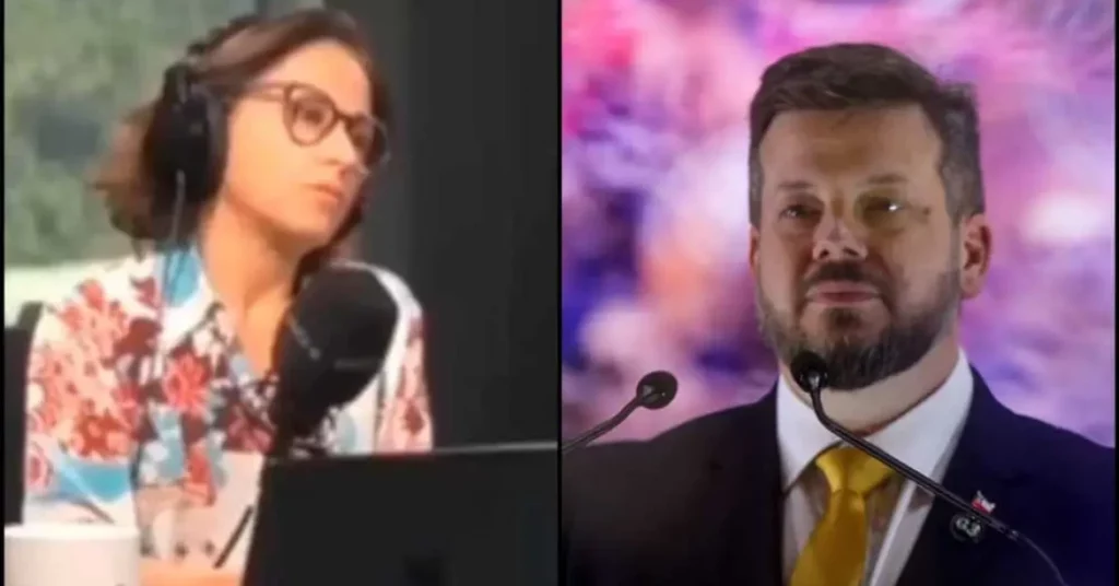 VÍDEO| “Es una acusación que no se la voy a permitir”: Constanza Santamaría frena a Johannes Kaiser y libertario corta entrevista