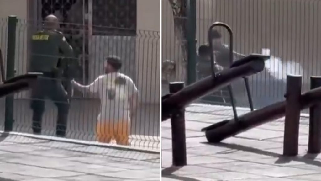 VIDEO: Hombre irrumpe en un hospital para matar a una mujer, pero termina preso y herido por la Policía