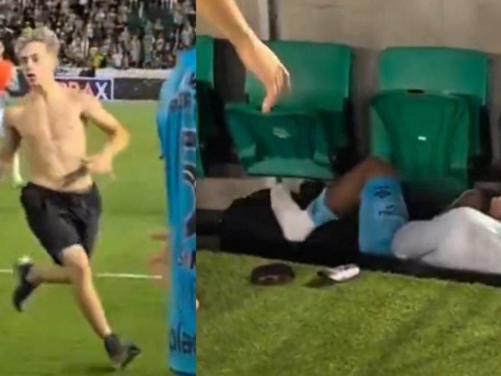 lo tiró abajo del banco de suplentes