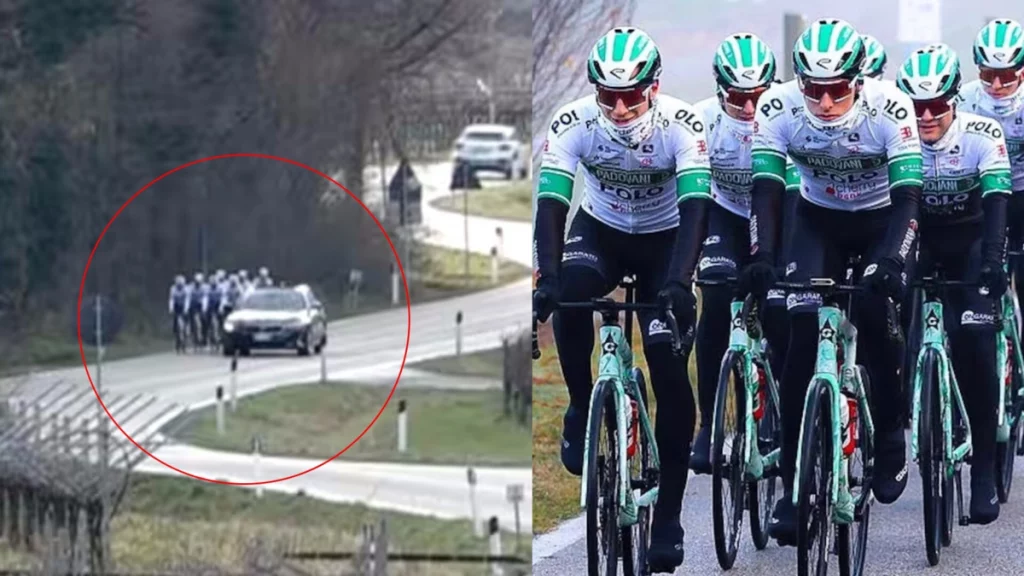 ocho ciclistas de un equipo de Italia fueron atacados con varios disparos mientras se entrenaban (video) ocho ciclistas de un equipo de Italia fueron atacados con varios disparos mientras se entrenaban (video)