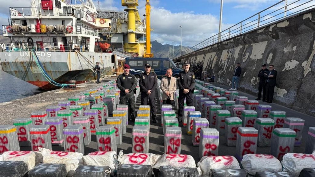 10 toneladas de cocaína y 105 detenidos