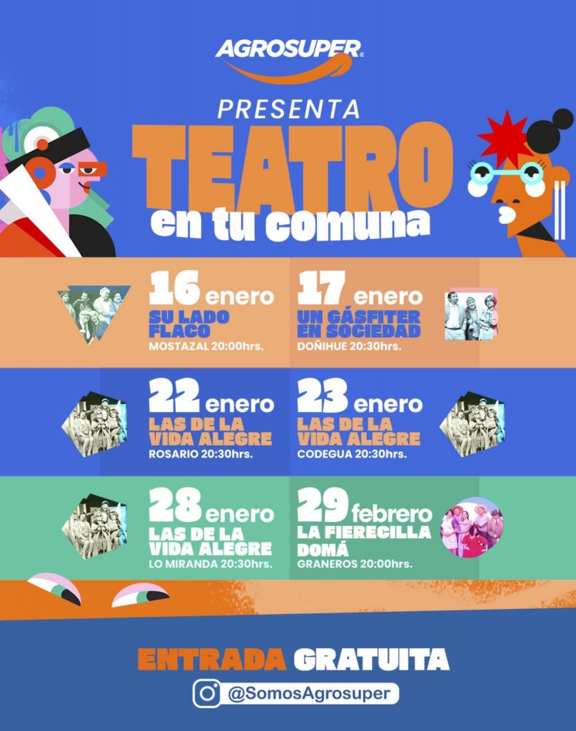 Agrosuper acerca el teatro a las diversas comunas de O’Higgins durante el mes de enero Agrosuper acerca el teatro a las diversas comunas de O'Higgins durante el mes de enero