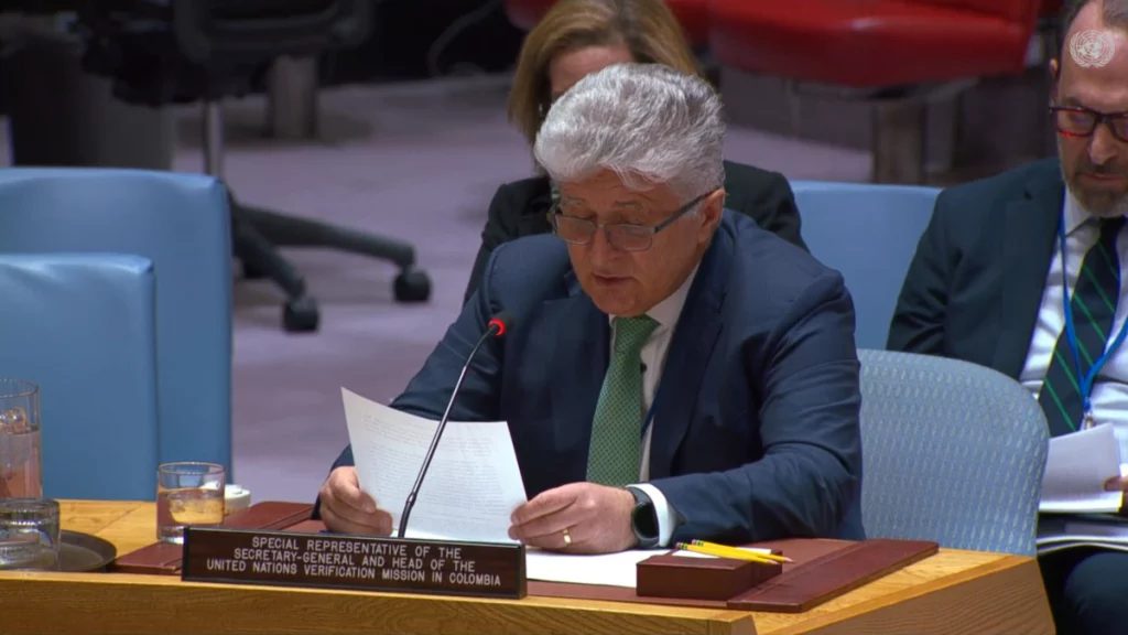 Ante el Consejo de Seguridad, Miroslav Jenča presentó informe sobre paz en Colombia y pidió garantizar la seguridad de candidatos y votados en elecciones