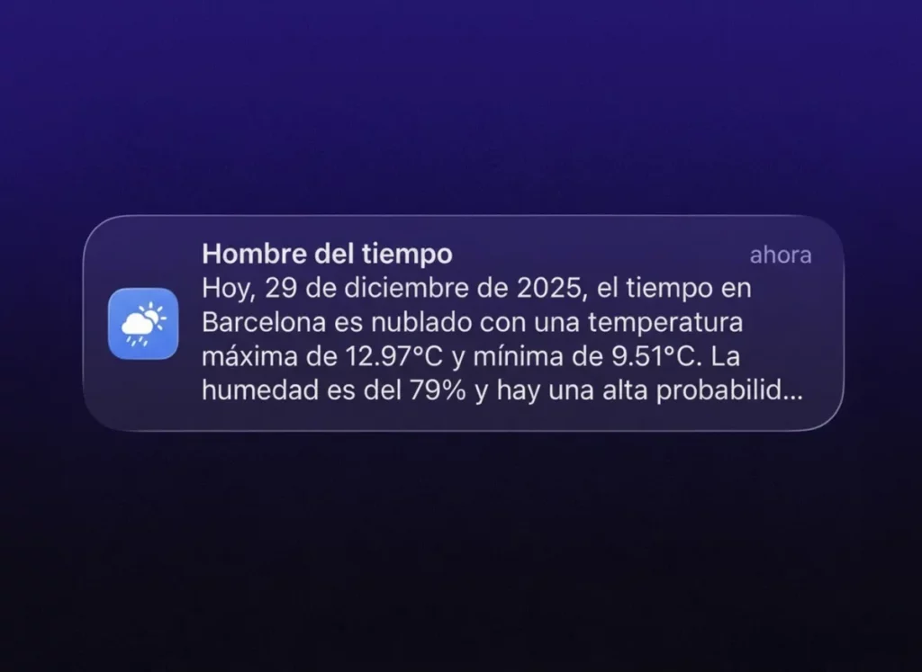 Así consiguió que Apple Intelligence me enviara los pronósticos del tiempo todas las mañanas