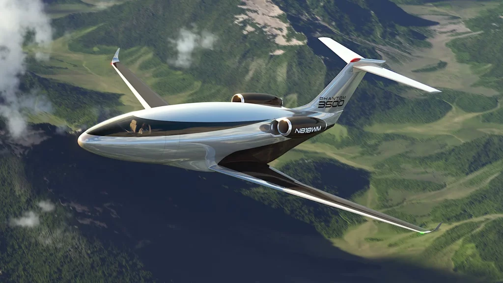 Así es Phantom 3500, el avión comercial sin ventanas que hará su primer vuelo en 2027
