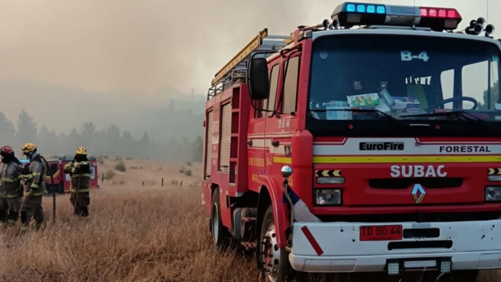 Bomberos son atacados mientras combatían un incendio forestal en Angol: Presidente Boric condenó el hecho