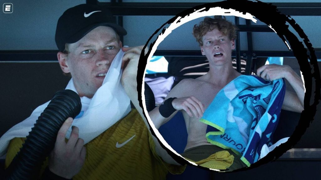 Calor extremo en el Abierto de Australia interrompe juego de Sinner y fuerza protocolo pela primera vez