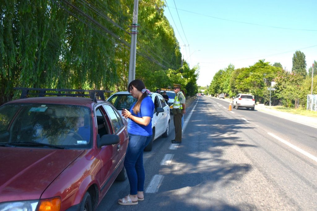 Campaña de prevención vial, “Si vas a beber, entrega las llaves”, se realiza en Coinco