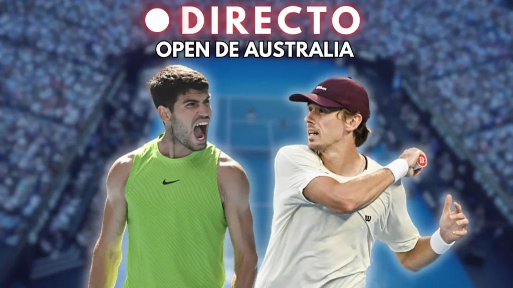 Carlos Alcaraz - Álex de Miñaur en el Open de Australia, en directo hoy: resultado y última hora de los cuartos de final