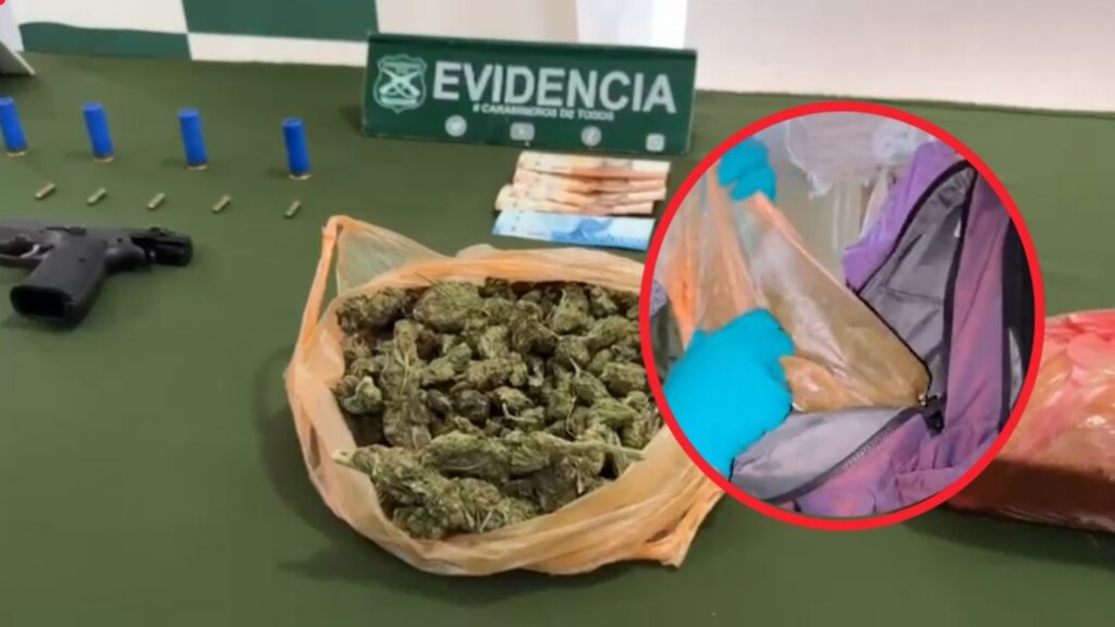 Cinco detenidos y droga incautada deja operativo en Yumbel: sujetos elaboraban y vendían queques mágicos