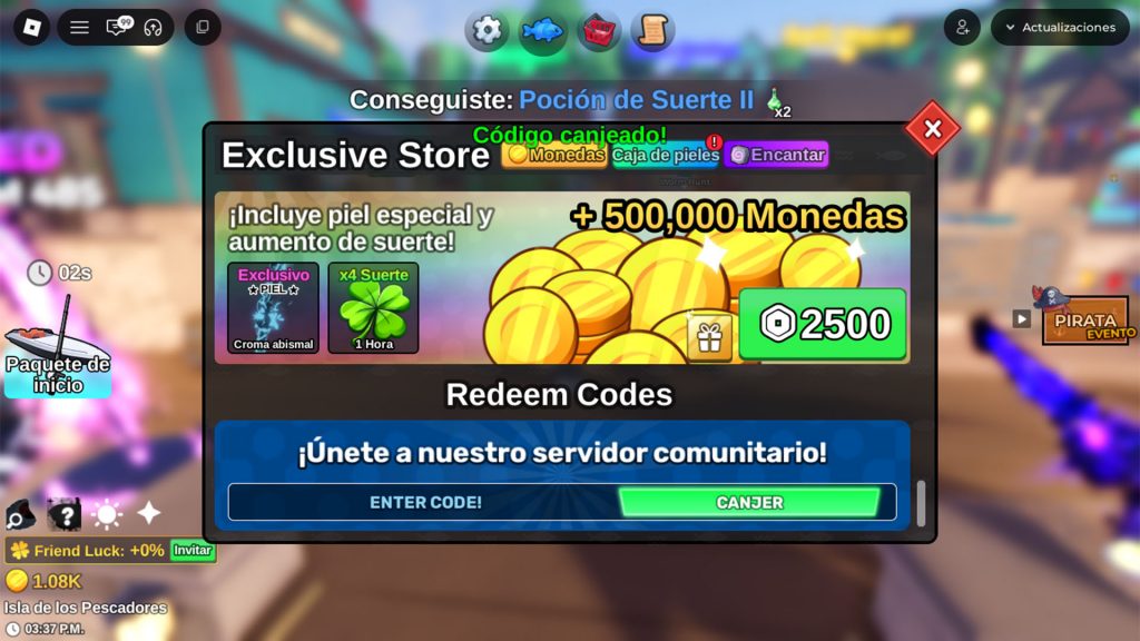 Códigos de enero que funcionan para Fish it! es Roblox