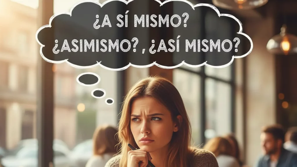 Cómo distinguir entre 'a sí mismo', 'asimismo' o 'así mismo'