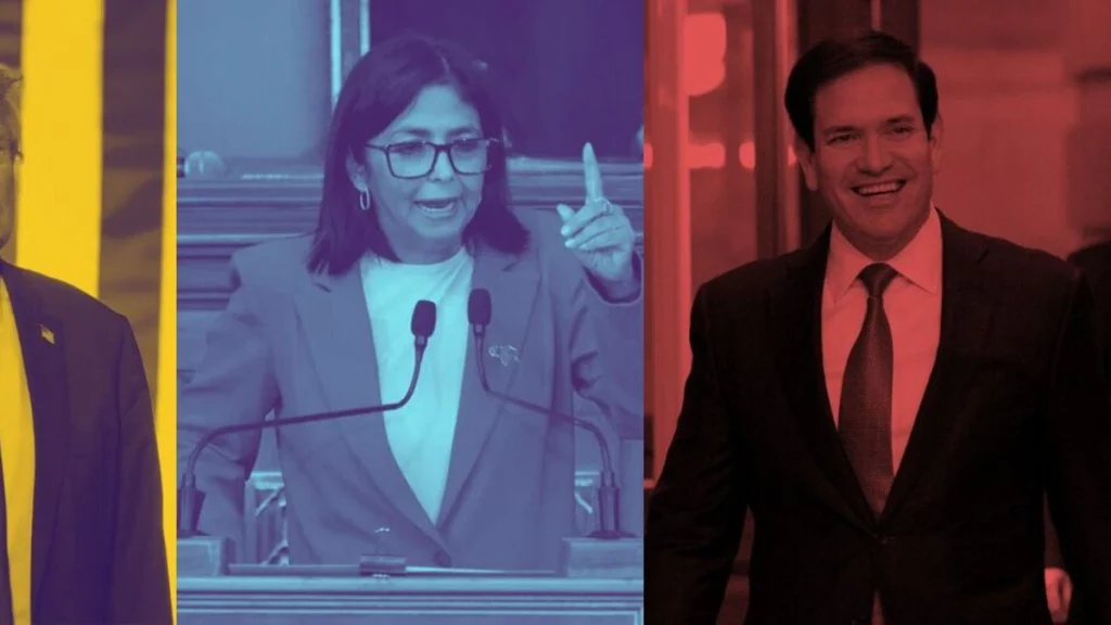 Delcy Rodríguez anuncia que habló con Donald Trump y Marco Rubio para avanzar en una 'agenda de trabajo' con pasos concretos en transporte e inversión