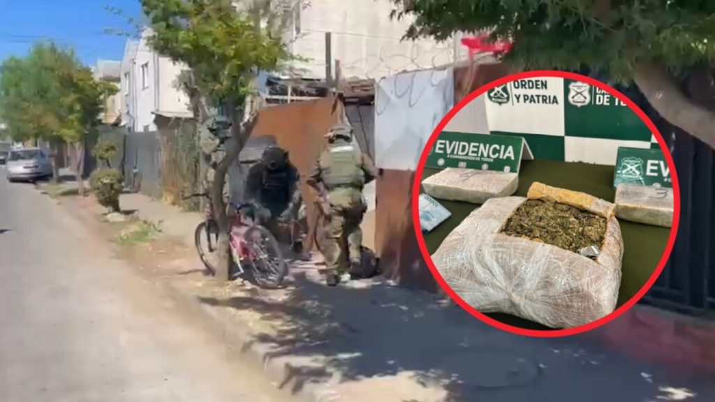 Desarticulan asociación criminal en Los Ángeles en incautan varios kilos de droga en Cabrero