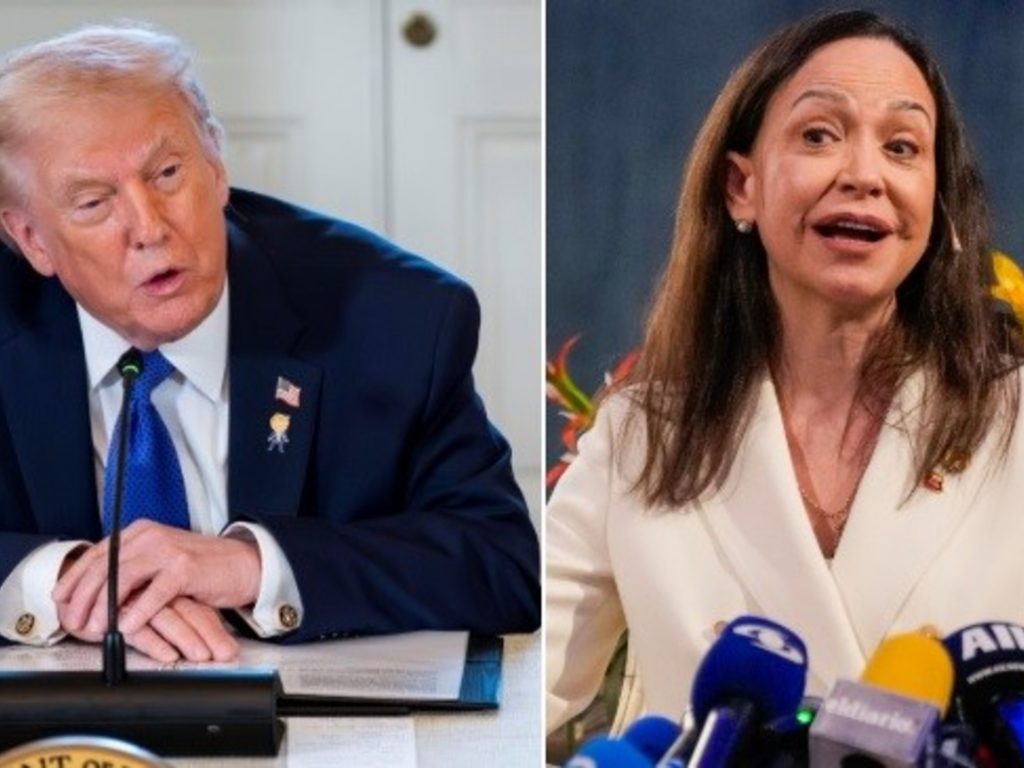 Donald Trump dijo qué hará si María Corina Machado le entrega su premio en la Casa Blanca