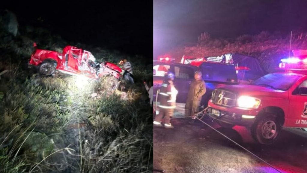 Dos muertos y dos lesionados tumbas deja desbarrancamiento de camioneta en Tarapacá