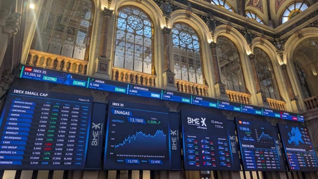 El Ibex estrena el año con un nuevo récord y roza los 17.500 puntos