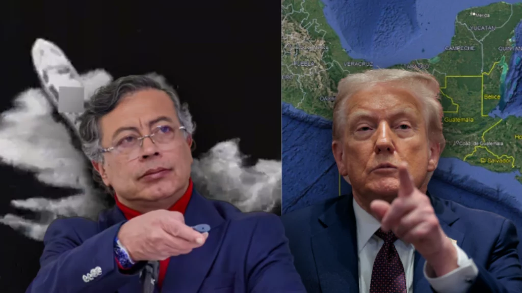 El presidente Gustavo Petro muestra punto exacto en el que habría ocurrido bombardeo de Estados Unidos en el Pacífico que dejó sobrevivientes: 'Cayeron'