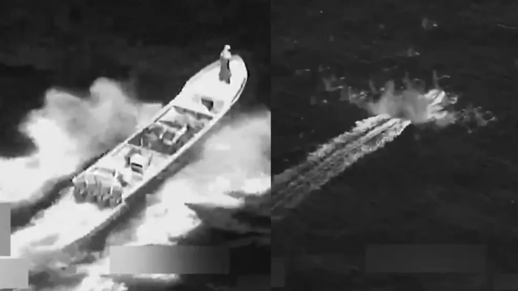 Estados Unidos destruye un nuevo bote en el Pacífico supuestamente ligado al narcotráfico, se reportan dos personas fallecidas y un sobreviviente Estados Unidos destruye un nuevo bote en el Pacífico supuestamente ligado al narcotráfico, se reportan dos personas fallecidas y un sobreviviente