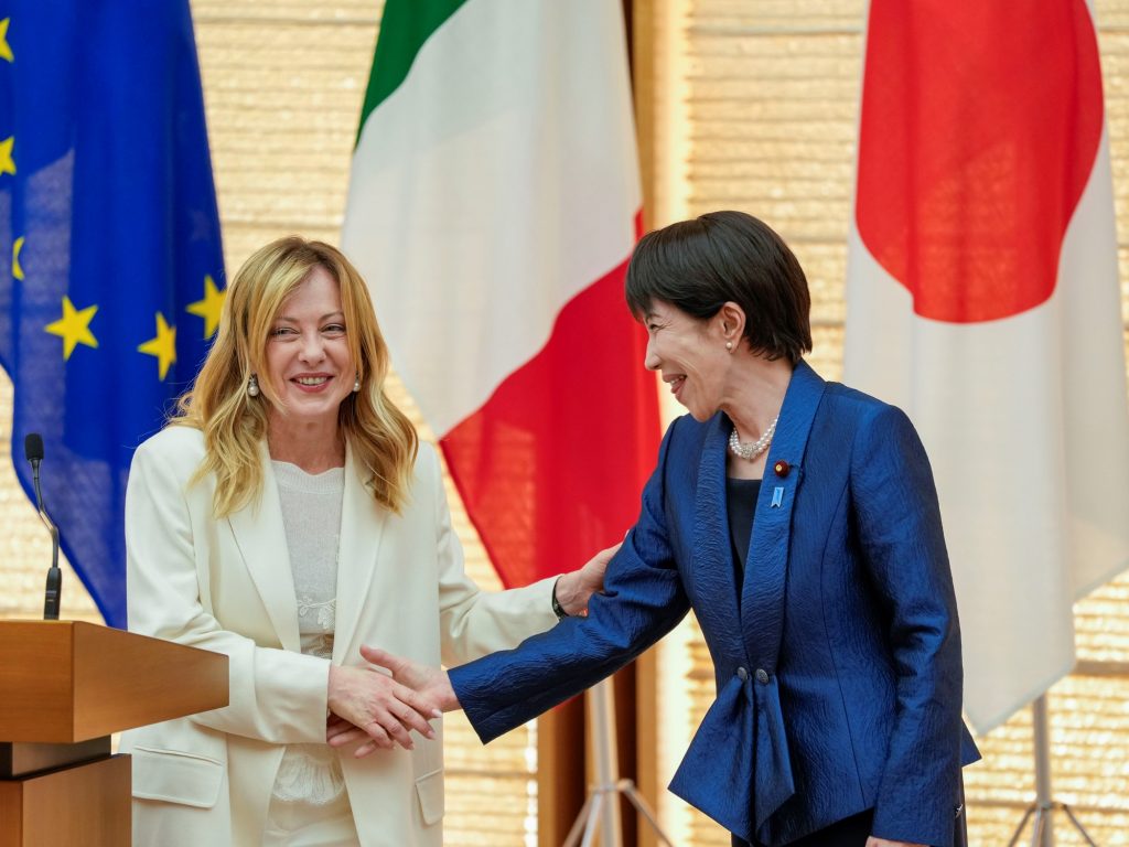 Giorgia Meloni y la primera ministra de Japón lanzan una "alianza estratégica" y desafiaban el escenario económico mundial