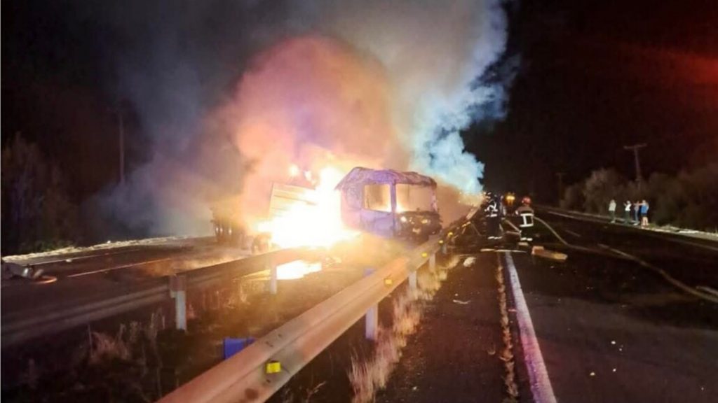 Grave accidente de tránsito en la Ruta 5 Sur: camión colisionó automóvil y luego se incrementó