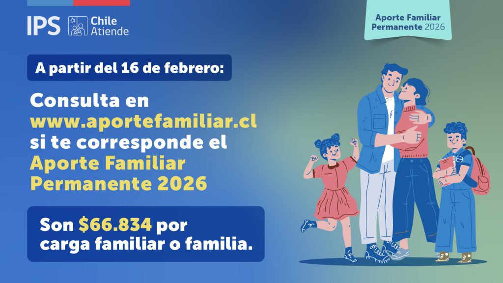 IPS Araucanía anuncia fechas en que las familias podrán consultar por el Aporte Familiar Permanente 2026 IPS Araucanía anuncia fechas en que las familias podrán consultar por el Aporte Familiar Permanente 2026