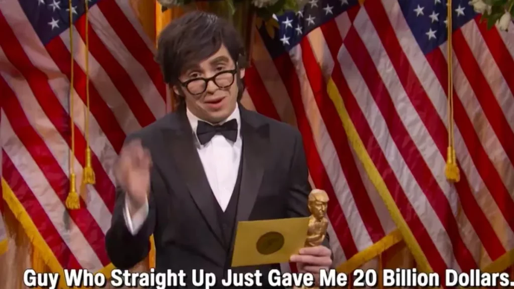 La TV estadounidense volvió a parodiar a Javier Milei y la asistencia de Trump a la Argentina