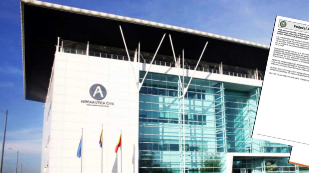 La lista de países que se incluyen en la advertencia de 'peligro' en el espacio aéreo emitida por la autoridad aérea de EE. UU. UU.: Aerocivil respondió alerta