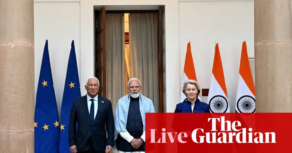 ‘La madre de todos los acuerdos comerciales’: la UE y la India firman un acuerdo comercial histórico – Europa en vivo | Europa 'La madre de todos los acuerdos comerciales': la UE y la India firman un acuerdo comercial histórico – Europa en vivo | Europa