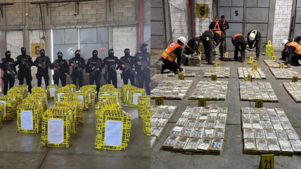 Localizan 1 mil 39 paquetes con posible cocaína en dos contenedores en Puerto Quetzal
