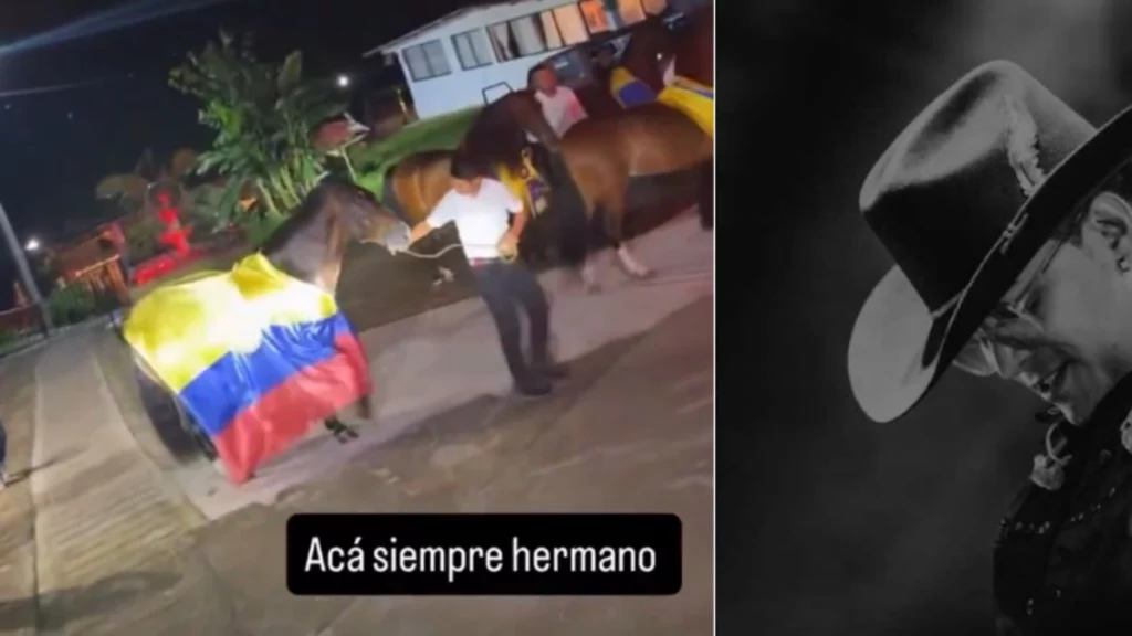 Los caballos de Yeison Jiménez escoltan sus cenizas hacía una de sus fincas en Fusagasugá; Manzanares será su 'Destino Final'