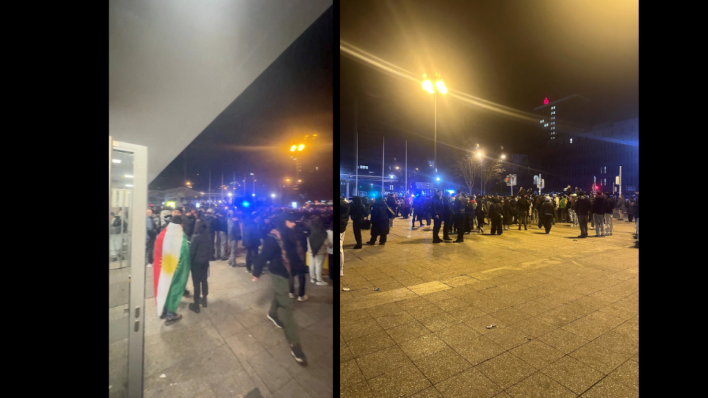 Los videos que circulan en línea muestran a partidarios de las SDF atacando a sirios en toda Europa