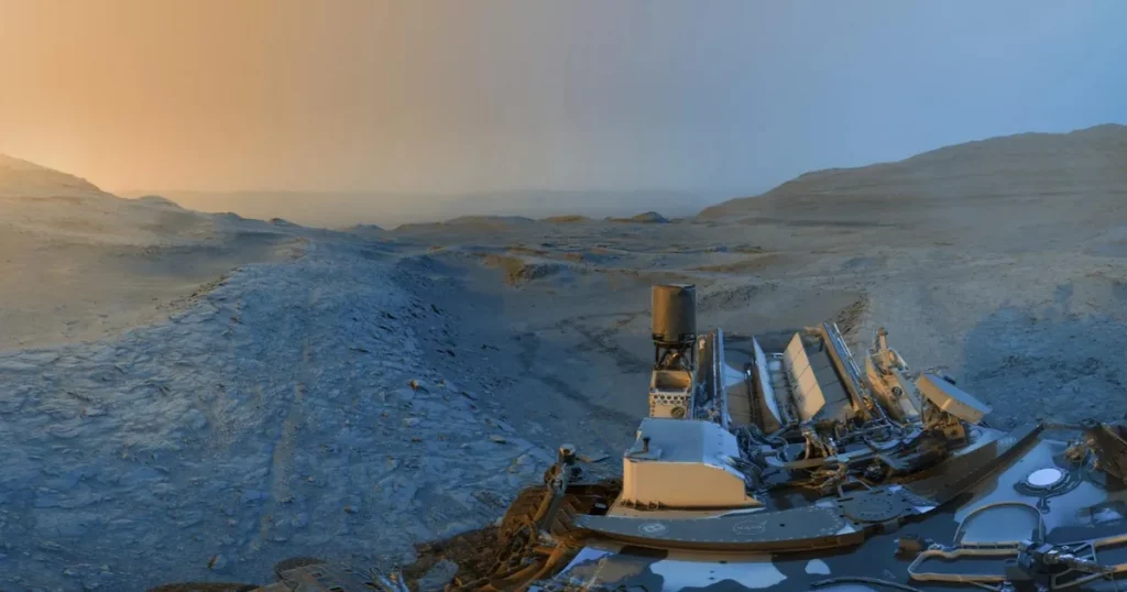 Marte nunca había estado tan sereno en esta preciosa imagen