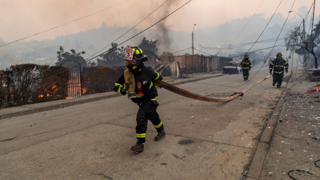 "Miserables": Atacaron a bomberos cuando combatían un incendio forestal en Angol