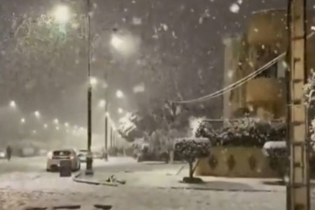 Nieve en Marruecos, Oujda registra una nevada inédita en 14 años