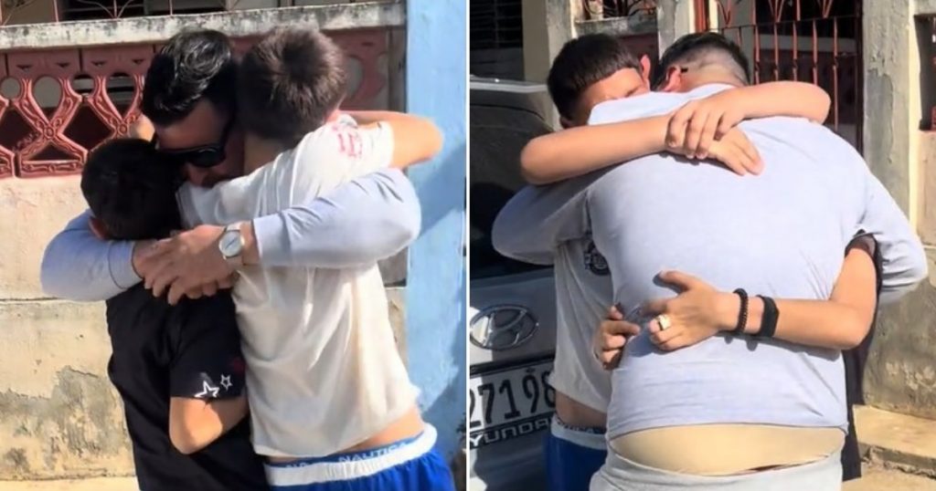 Padre cubano se reencuentra con sus hijos tras 7 años de separación Padre cubano se reencuentra con sus hijos tras 7 años de separación